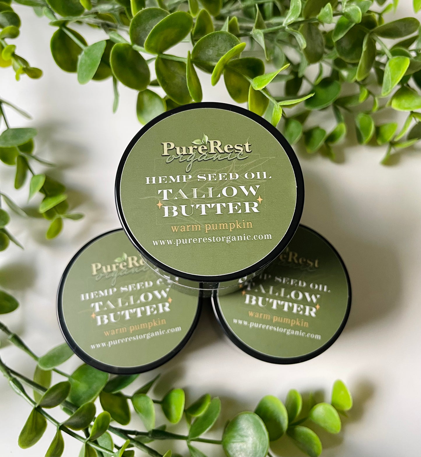 Warm Pumpkin organic whipped grass-fed tallow body butter for dry skin