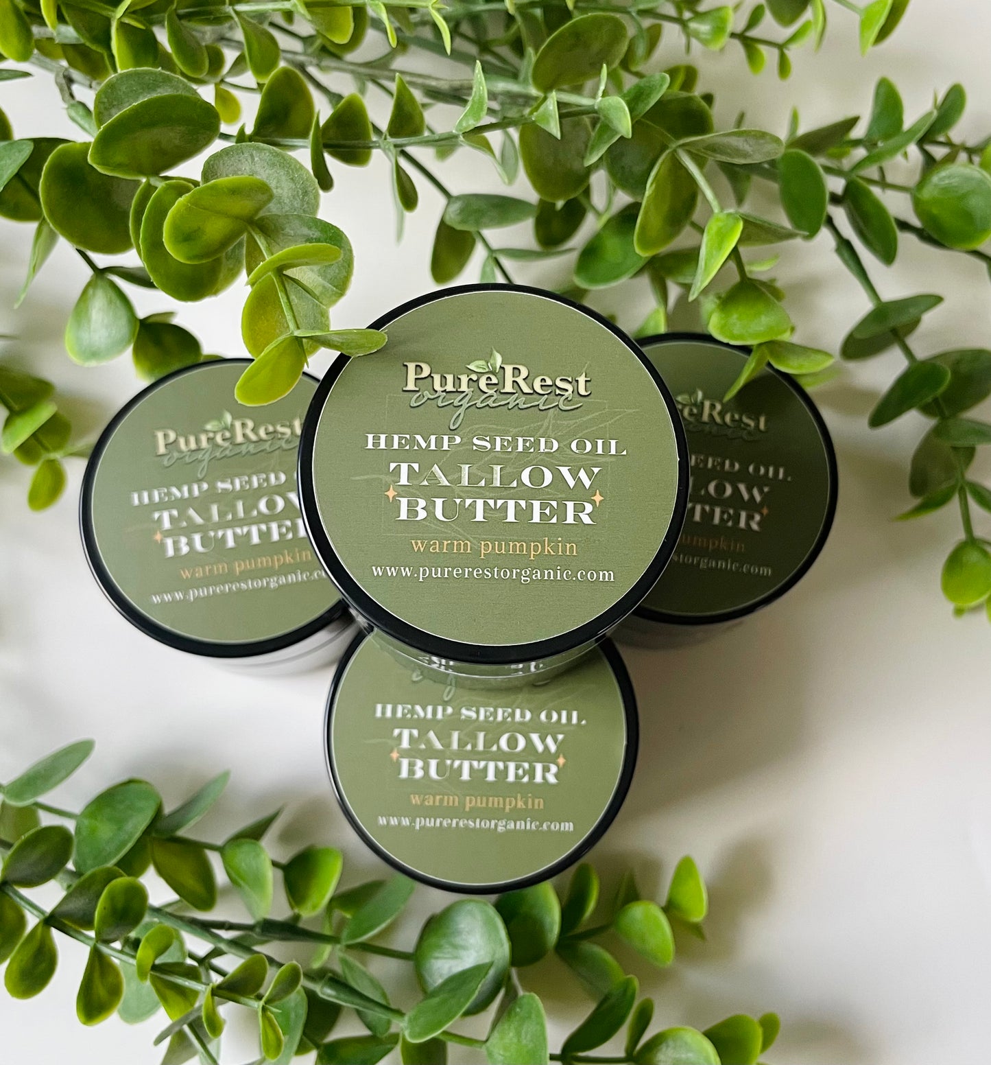 Warm Pumpkin organic whipped grass-fed tallow body butter for dry skin