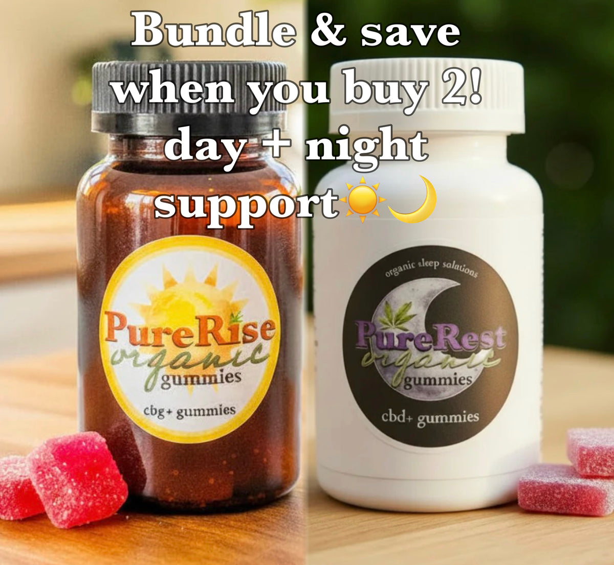 Day + night support gummy bundle